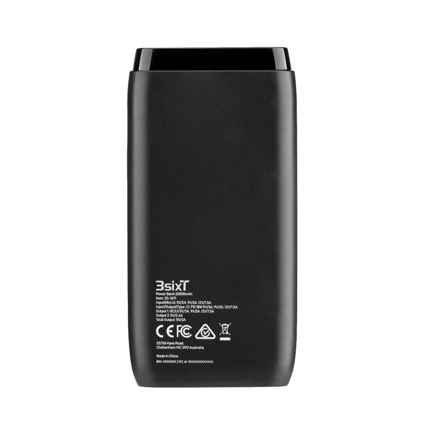 3SIXT JetPak Pro LED 20000mAh Power Bank