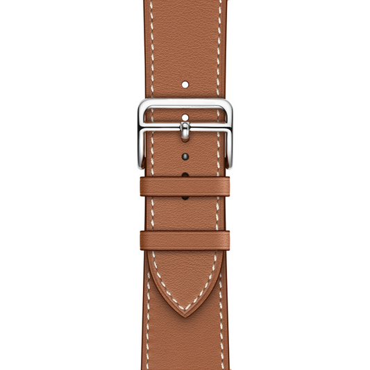 Apple Watch Faux Leather Band Brown