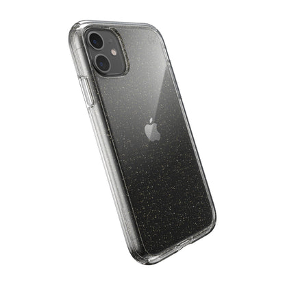 iPhone 11 Speck Presidio Clear + Glitter Gold