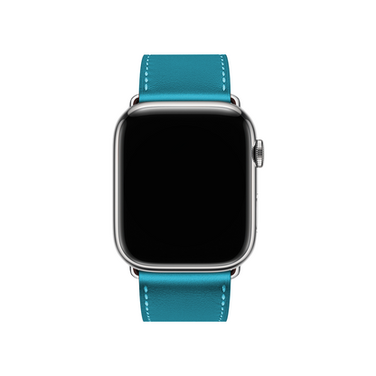Apple Watch Faux Leather Band Blue