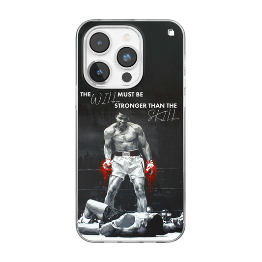 iPhone CP Print Case Muhammad Ali Stronger Will