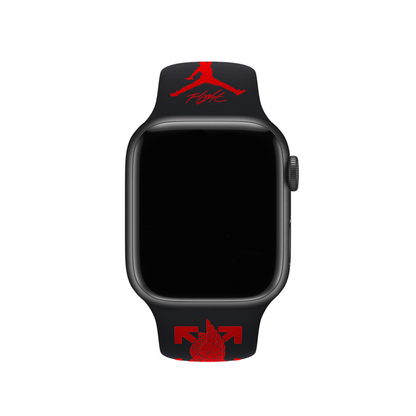 Apple Watch OW Jordan Band Black/Red