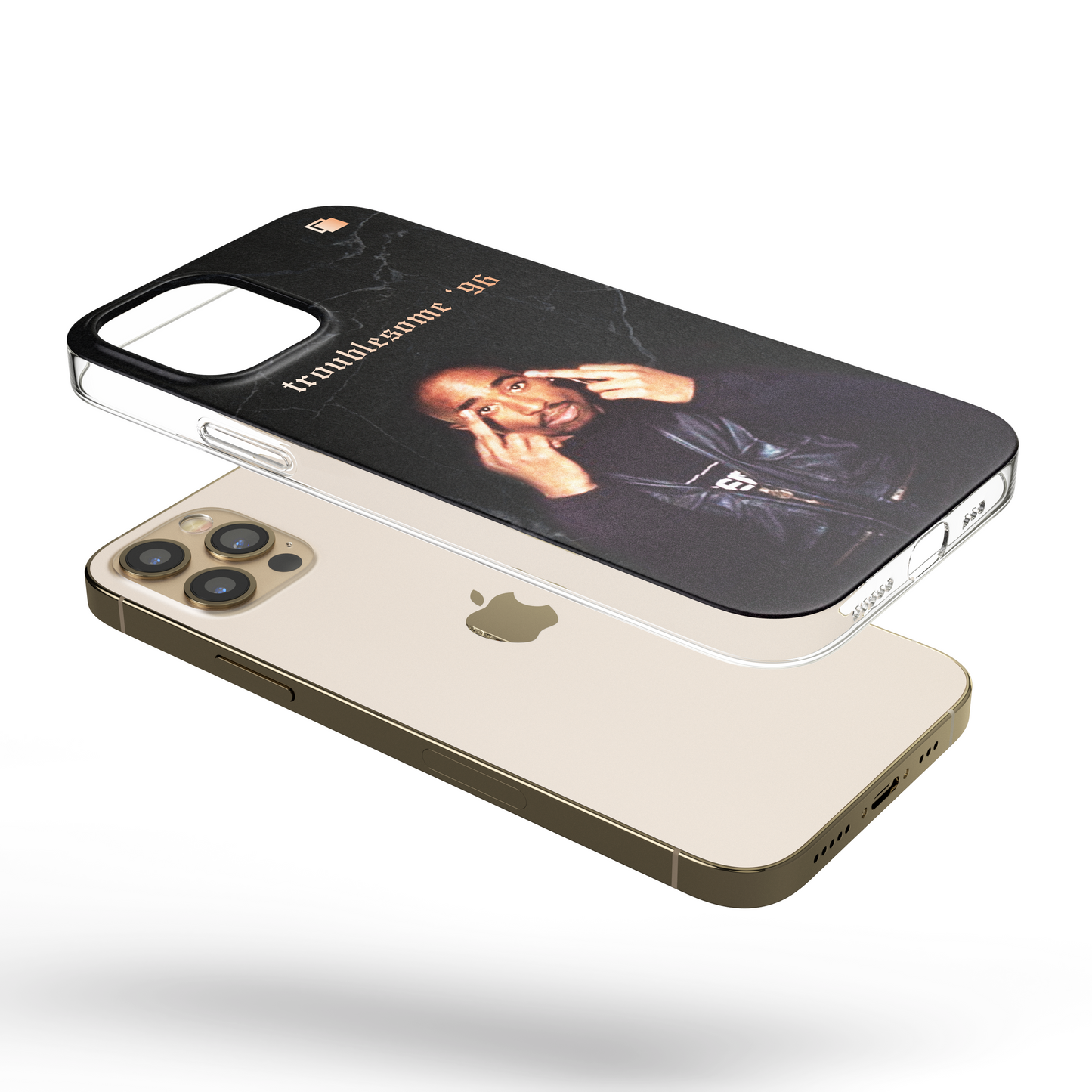 iPhone CP Print Case Tupac Troublesome