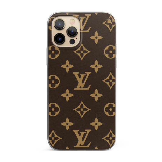 iPhone CP Print Case LV Emphasis Brown