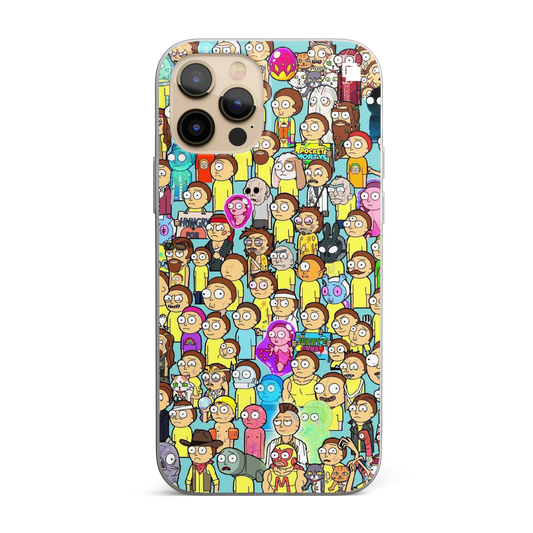 iPhone CP Print Case Many Morty