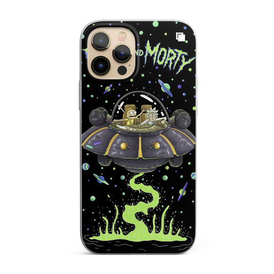 iPhone CP Print Case Rick & Morty Spaceship Classic